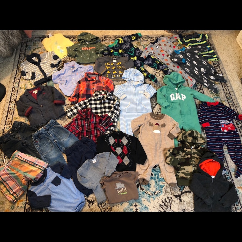 SOLD Lot of Baby Boy Clothes Size 12 and 12-18